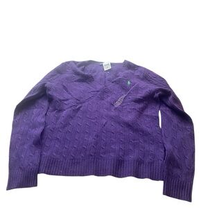 Ralph Lauren Sport Wool purple sweater